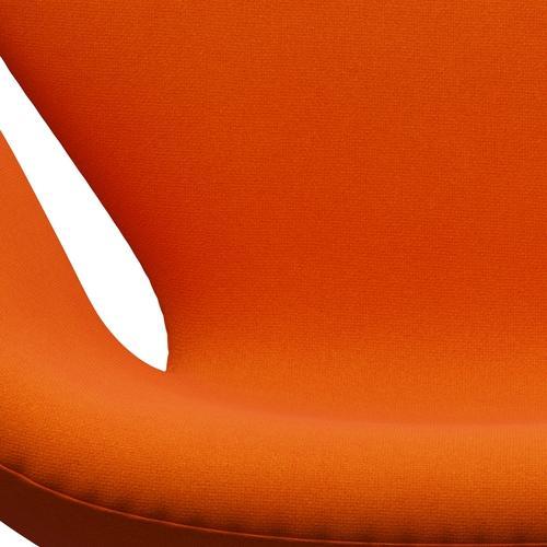 Fritz Hansen Swan Lounge -stoel, zwart gelakt/tonus licht oranje