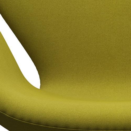 Sedia fritz Hansen Swan Lounge, laccatura nera/Tonus verde lime