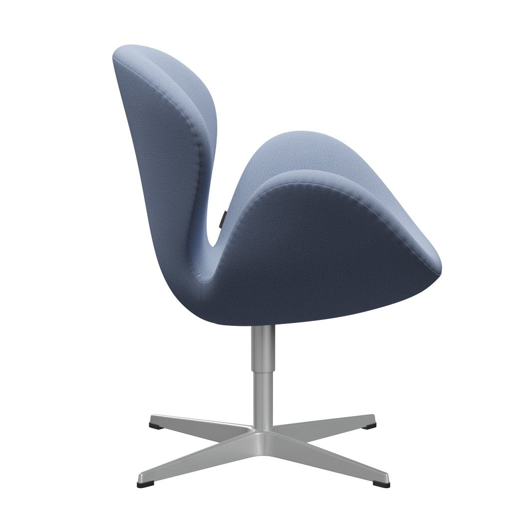Fritz Hansen Swan休息室椅，银灰色/捕获浅蓝色（4902）