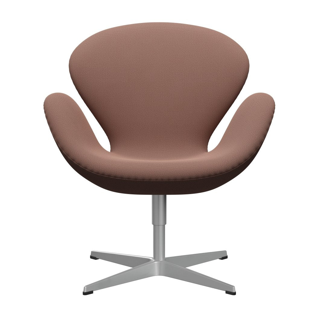 Fritz Hansen Swan Lounge stol, sølvgrå/fangsten mursten/rød