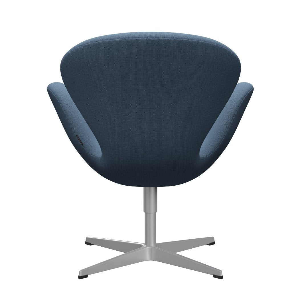 Fritz Hansen Swan Lounge Chair, Silver Gray/Christianshavn Light Blue