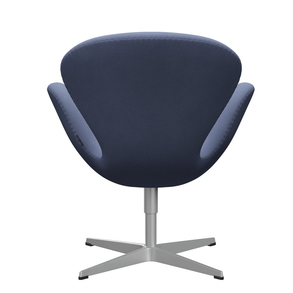 Fritz Hansen Swan Lounge Chair, Silver Gray/Christianshavn Light Blue Uni
