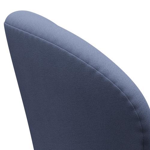 Fritz Hansen Swan休息室椅子，银灰色/克里斯蒂安·夏夫（Christianshavn）浅蓝色Uni