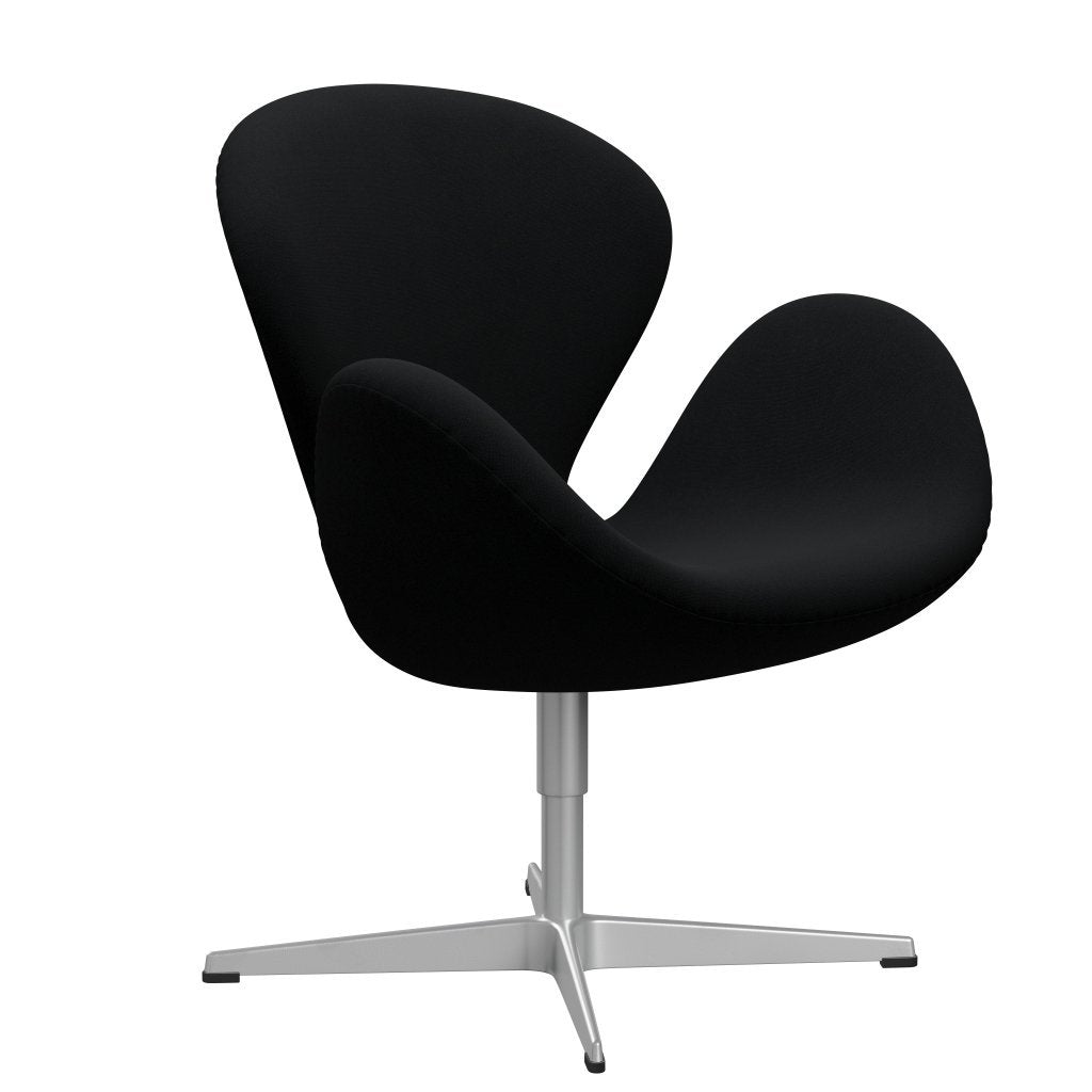 Fritz Hansen Swan Lounge Chair, Silver Gray/Christianshavn Black Uni