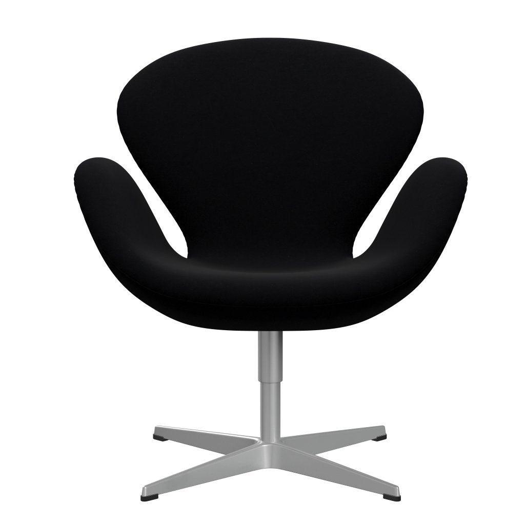Fritz Hansen Swan Lounge Chair, Silver Grey/Comfort Black (00050)