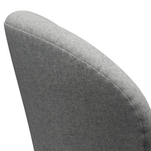Fritz Hansen Chaise salon de cygne, gris gris argenté / divina melange gris clair