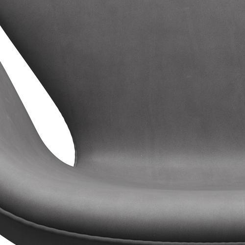 Fritz Hansen Swan Lounge Chair, Silver Gray/Embrace Chocolate