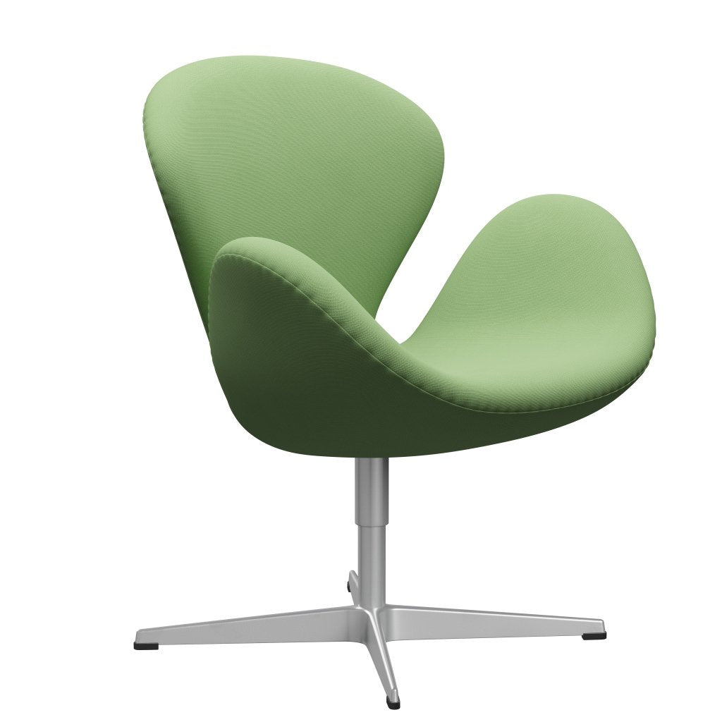 Fritz Hansen Swan Lounge Chair, Grey Silver / Fame Green clair