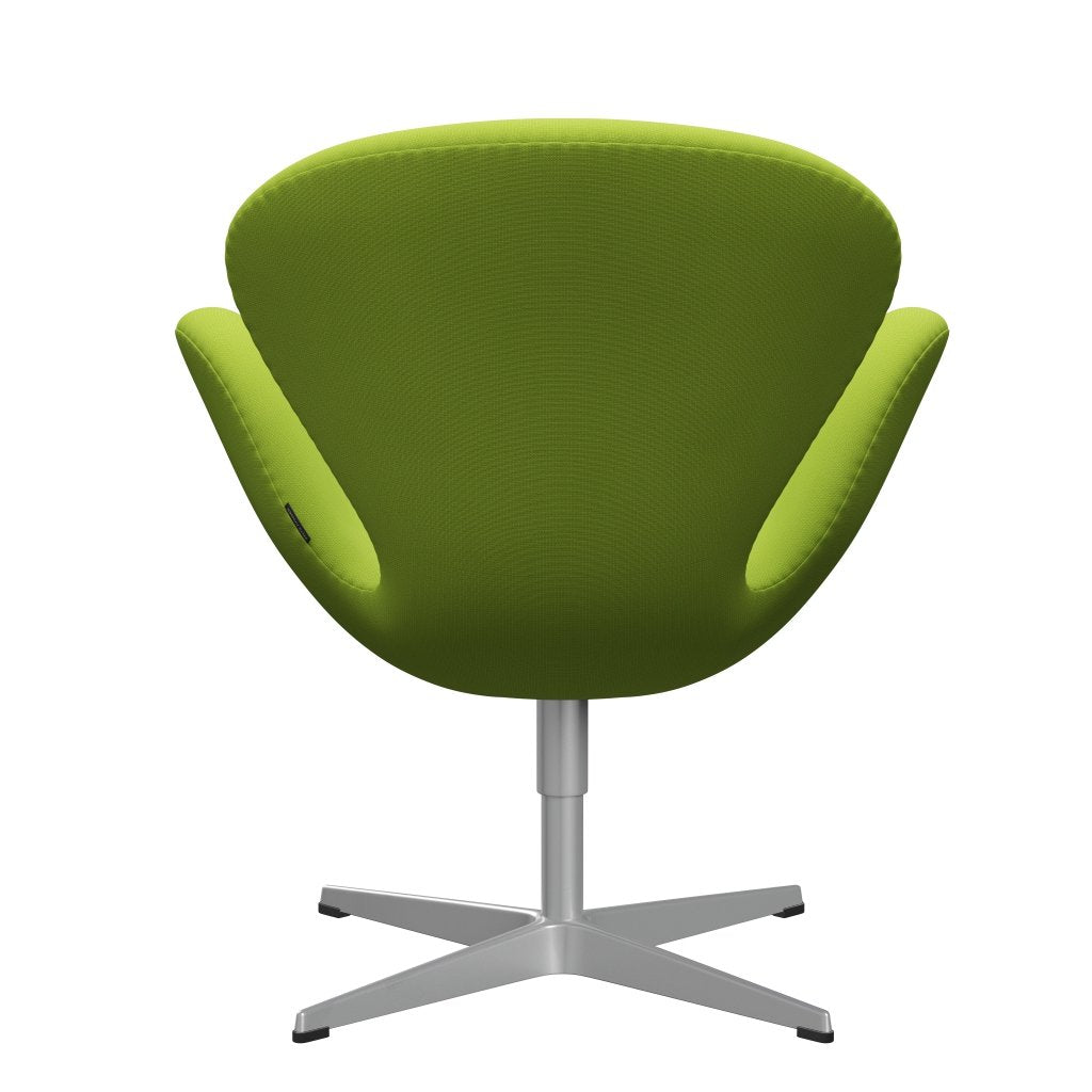 Fritz Hansen Swan Lounge Chair, Grey Silver Green / Fame Green néon