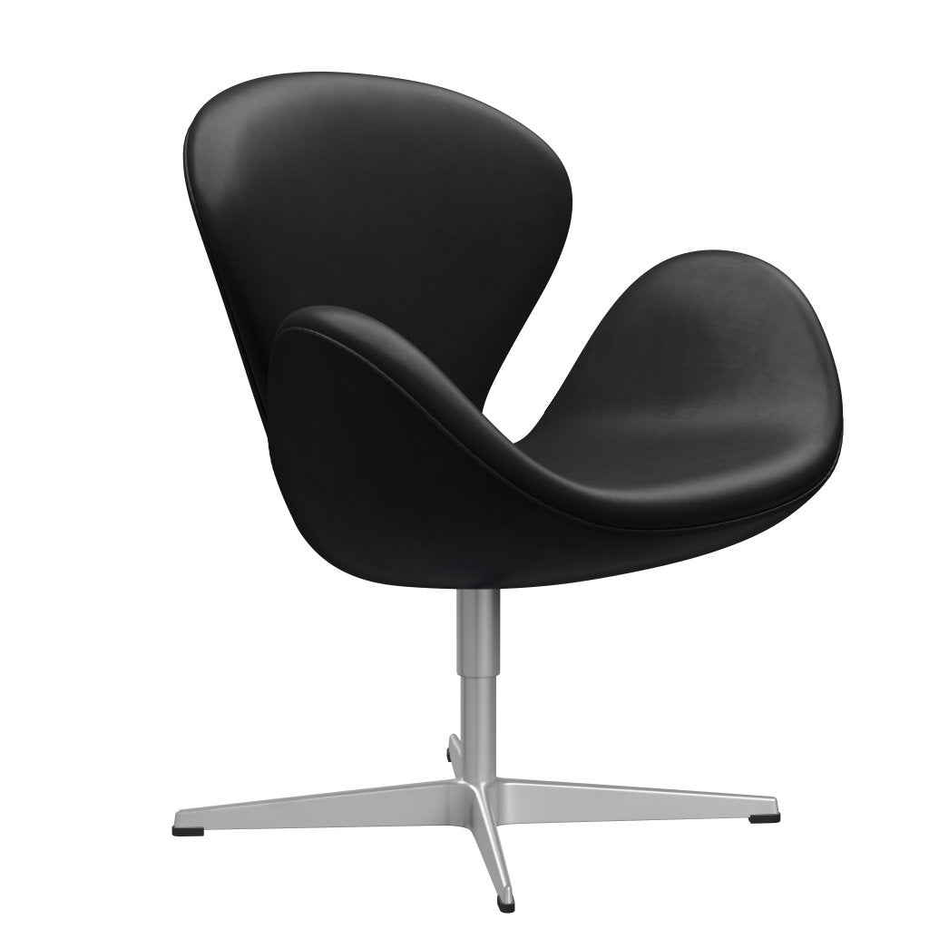 Fritz Hansen Swan Lounge stol, sølvgrå/nåde sort