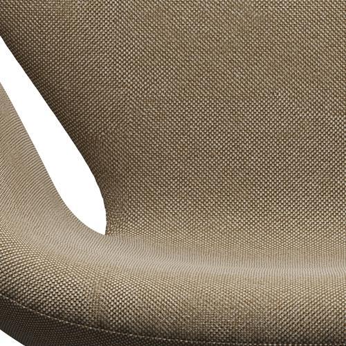 Fritz Hansen Swan Lounge stol, sølvgrå/Hallingdal sand mørk