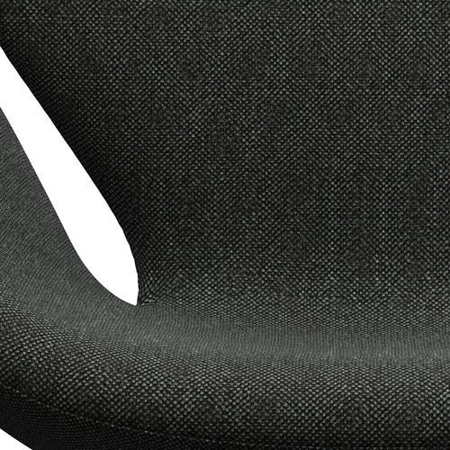 Fritz Hansen Chaise salon de cygne, gris argenté / Hallingdal noir / gris (368)
