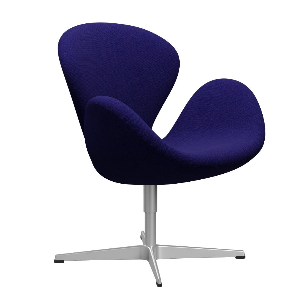 弗里茨·汉森·斯旺休息室椅子，银灰色/哈林达尔紫罗兰色