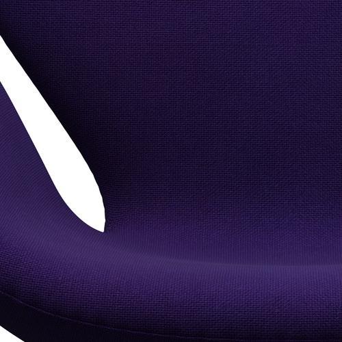 弗里茨·汉森·斯旺（Fritz Hansen Swan）休息室椅子，银灰色/Hallingdal紫罗兰色