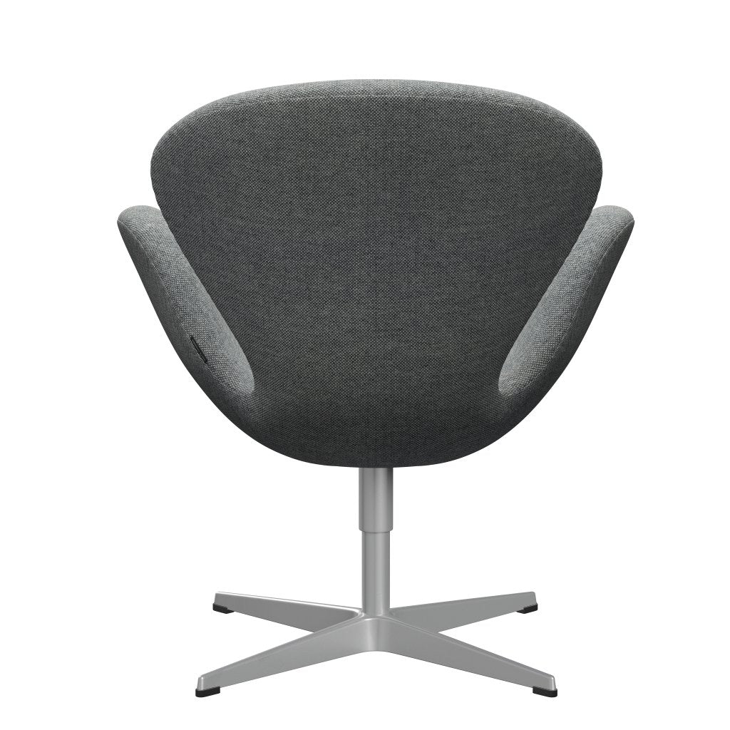 弗里茨·汉森·斯旺（Fritz Hansen Swan）休息室椅子，银灰色/Hallingdal白色灰色