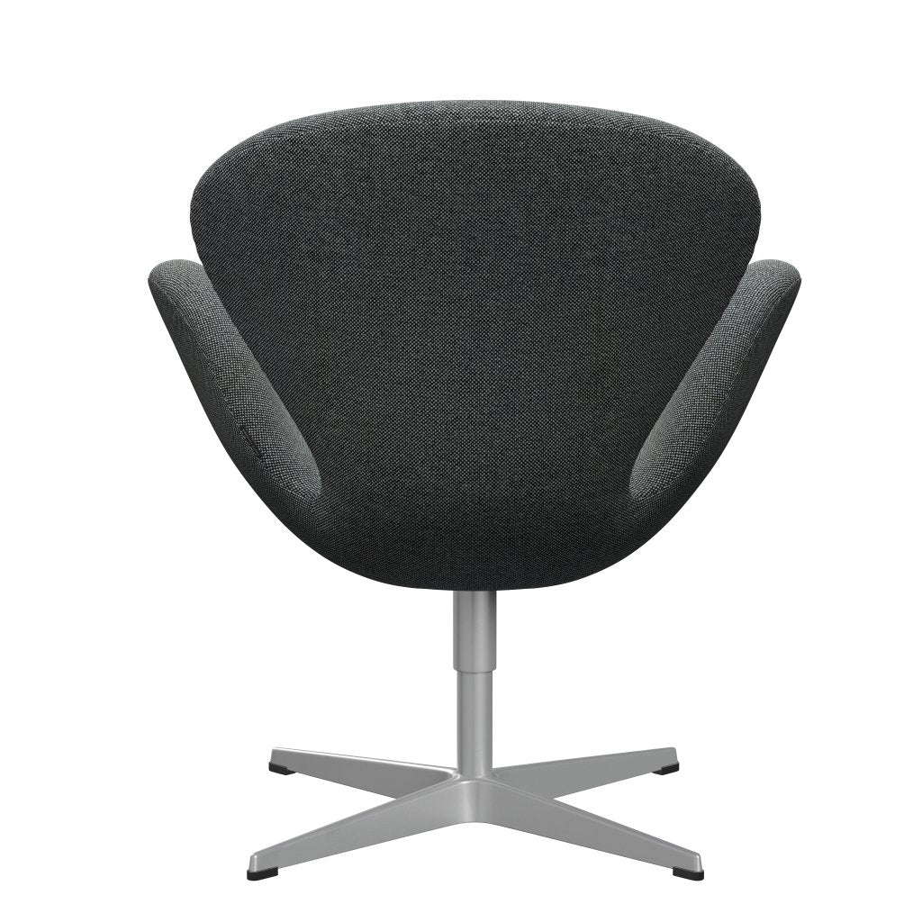 Fritz Hansen Swan Lounge stol, sølvgrå/Hallingdal hvid/brun