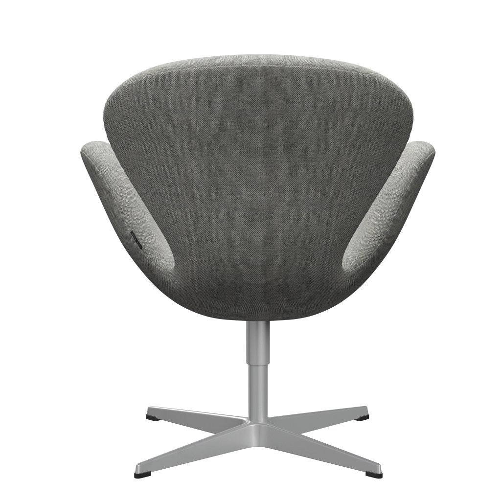 Fritz Hansen Swan Lounge Chair, Silver Gray/Hallingdal White/Gray