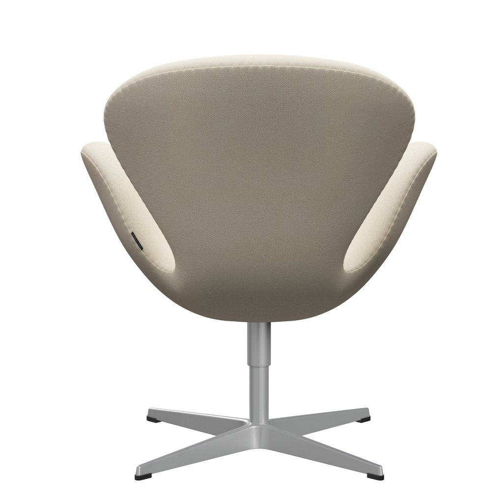 Fritz Hansen Swan Lounge Chair, Silver Gray/Hallingdal Wool White