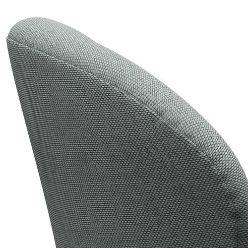 Fritz Hansen Swan Lounge Silla, gris plateado/re lana pálido aqua