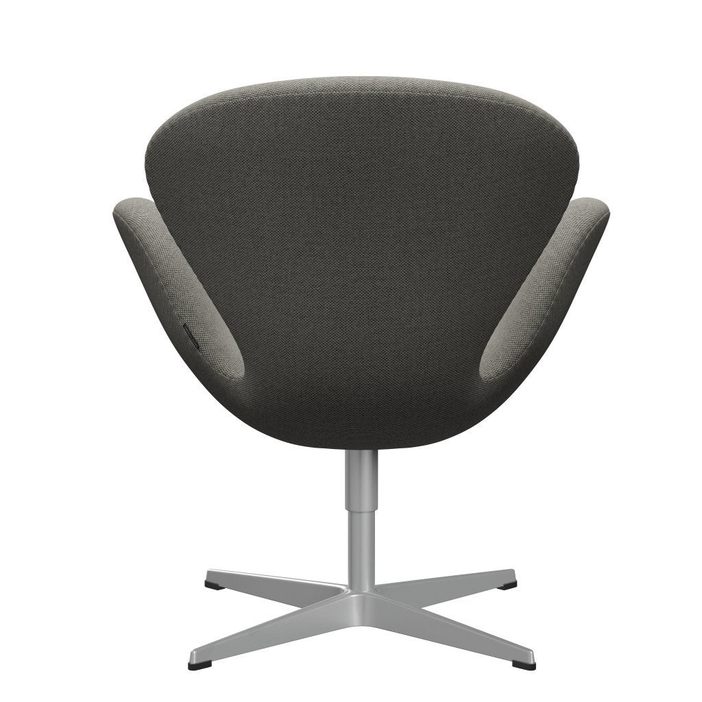 Fritz Hansen Swan Lounge stol, sølvgrå/re uld grå hvid/uni