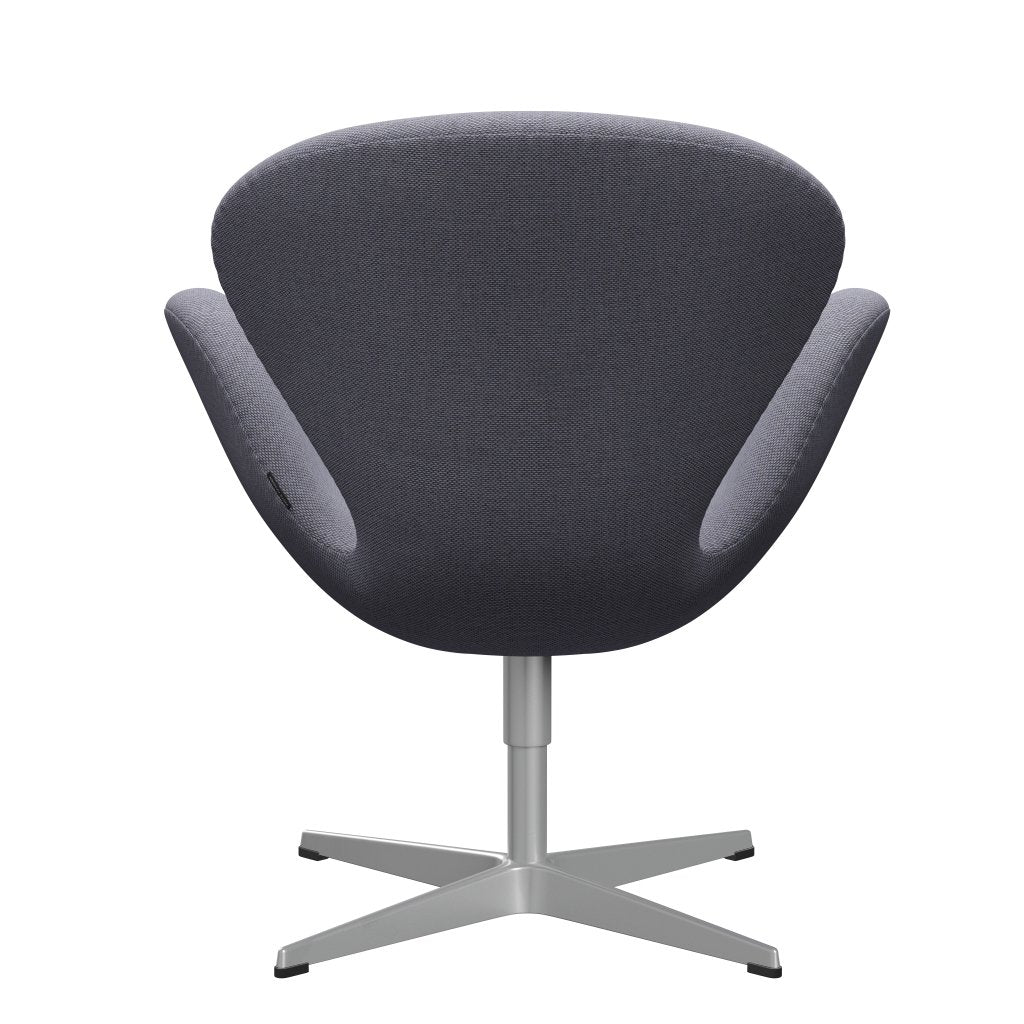 Fritz Hansen Swan Lounge Chair, Silver Gray/Re Wool Lavender/Natural