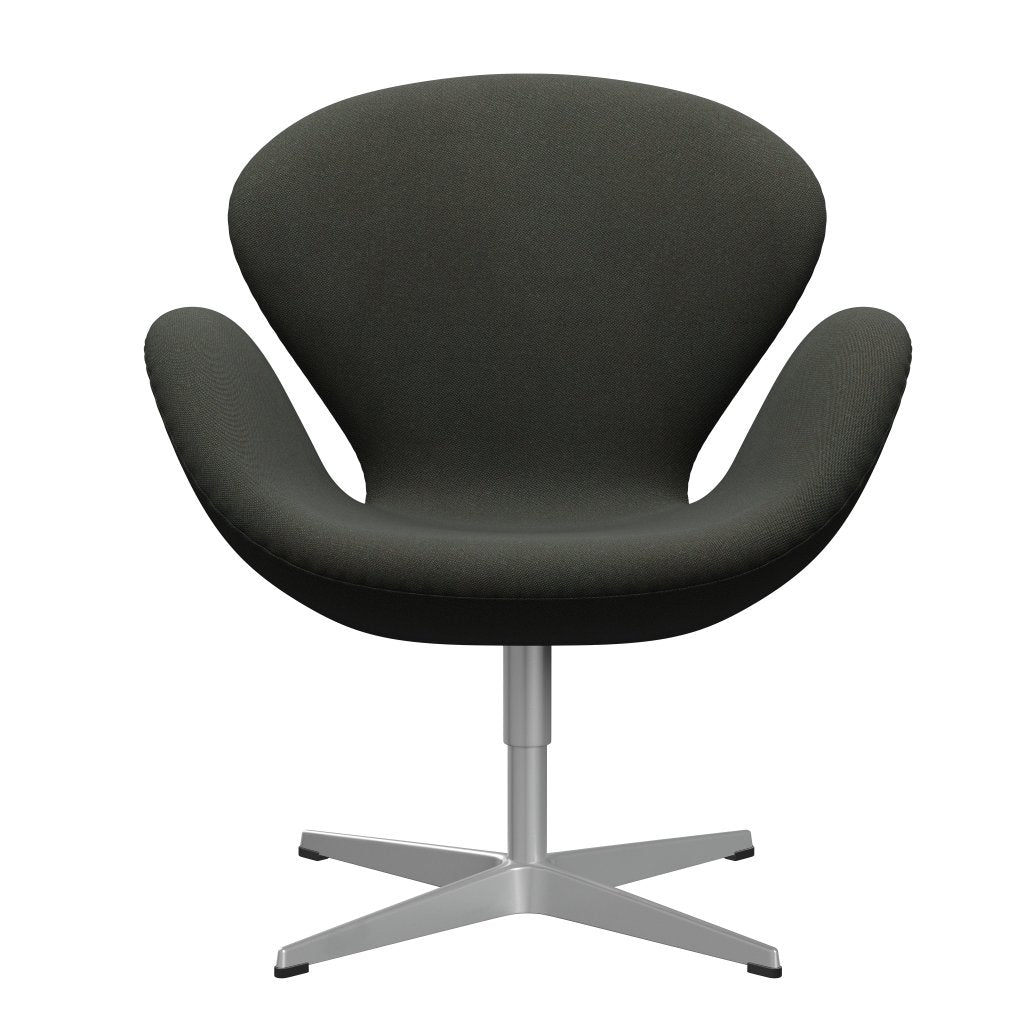 Fritz Hansen Swan Lounge stol, sølvgrå/rime mørkegrå/khaki/blå