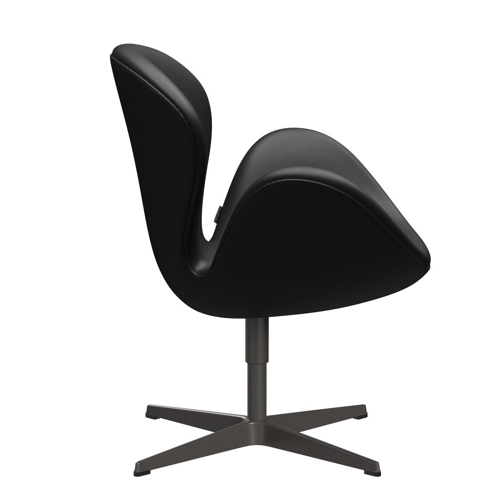 Fritz Hansen Swan Lounge -stoel, warm grafiet/aura zwart