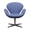 Fritz Hansen Swan Lounge -stoel, warm grafiet/vanglicht lichtblauw (4901)