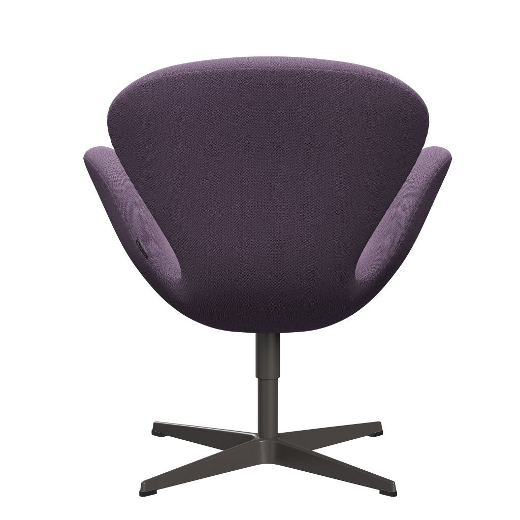 Fritz Hansen Swan Lounge stoel, warm grafiet/vanglicht licht violet
