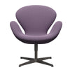 Fritz Hansen Swan Lounge Stuhl, warmes Graphit/Capture Light Violett