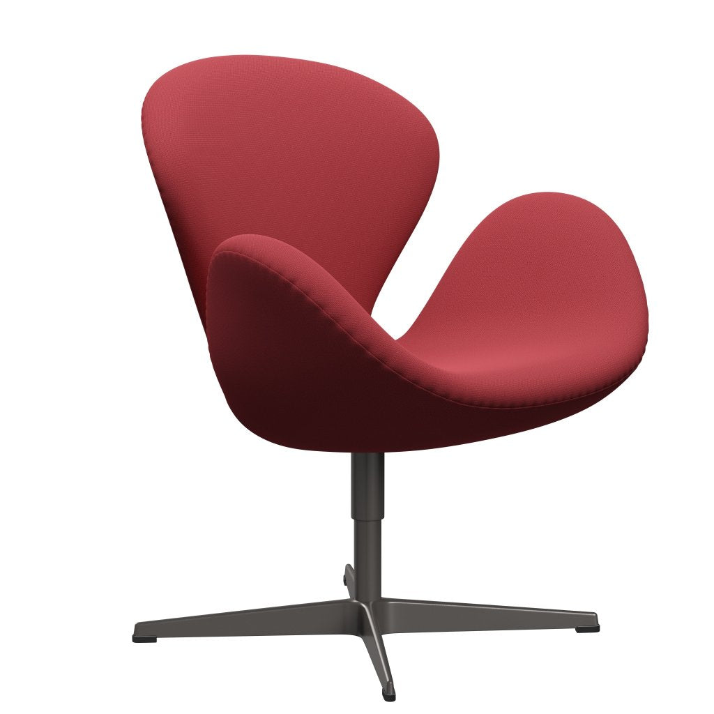 Fritz Hansen Swan Lounge -stoel, warm grafiet/vangst direct rood