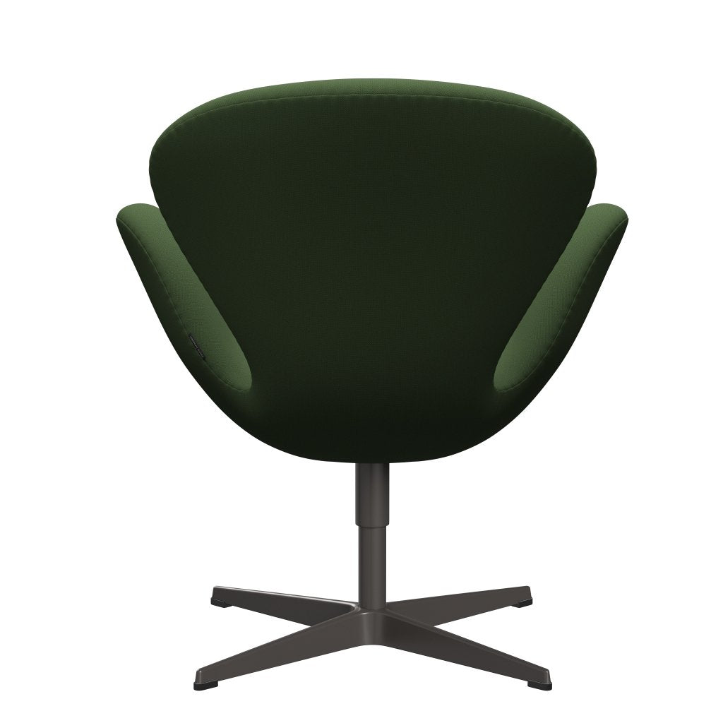 Fritz Hansen Swan Lounge Chair, warmes Graphit/Capture Moos Green