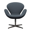 Fritz Hansen Swan Lounge -stoel, warm grafiet/vang -benzine blauw