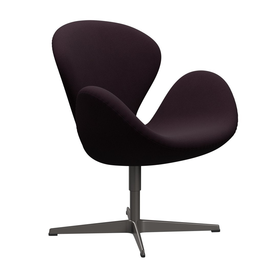 Fritz Hansen Swan Lounge -stoel, warm grafiet/diablo -pruim