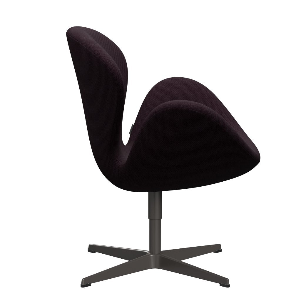 Fritz Hansen Swan Lounge -stoel, warm grafiet/diablo -pruim