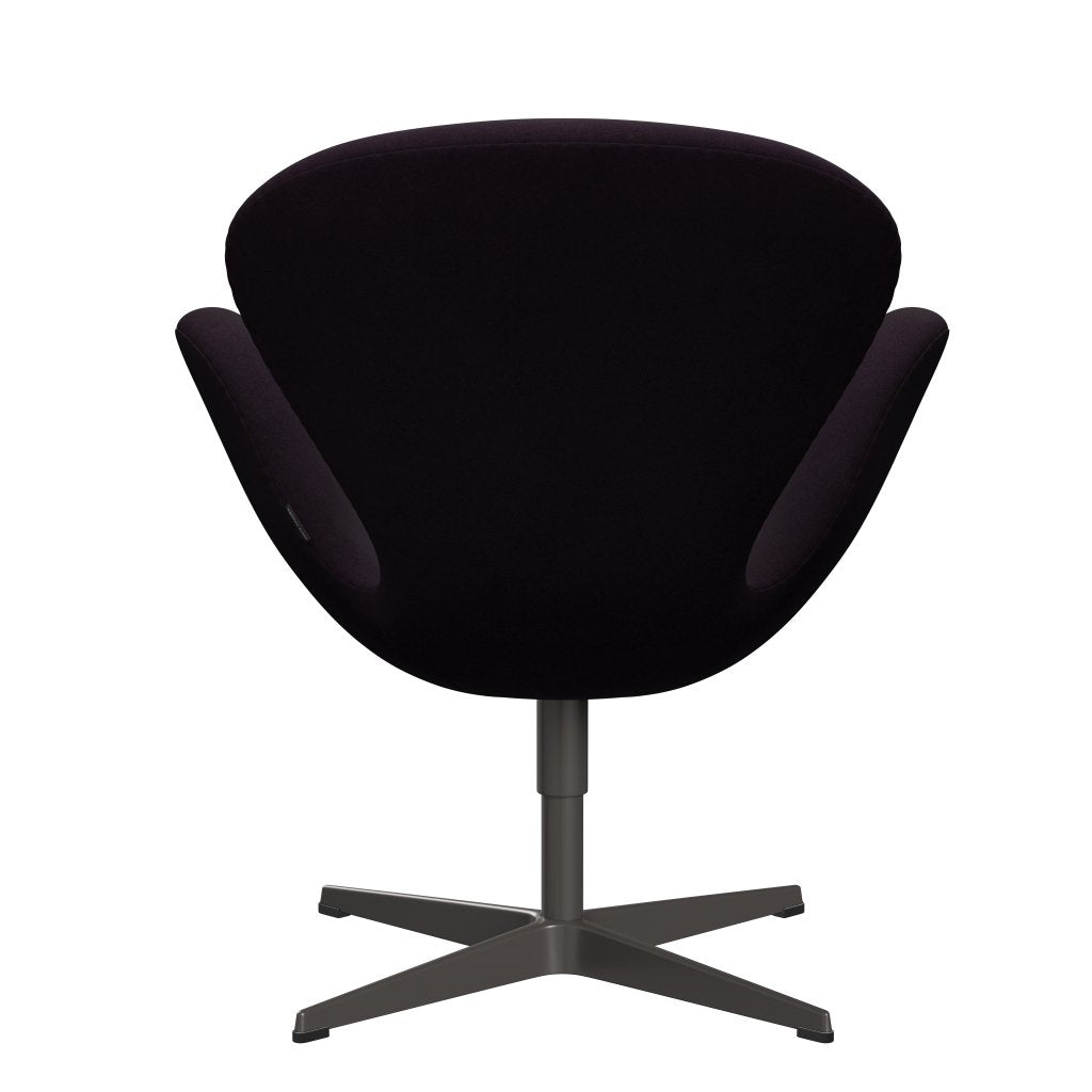 Fritz Hansen Swan Lounge Chair, warmer Graphit/Divina Aubergine (376)