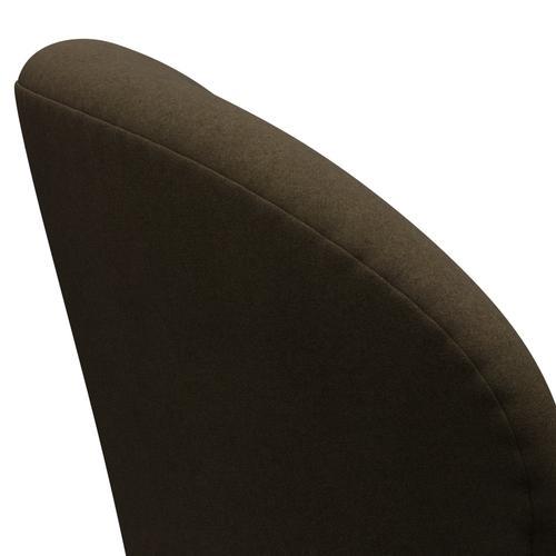 Fritz Hansen Swan Lounge Chair, Graphite chaud / Divina Brown (984)