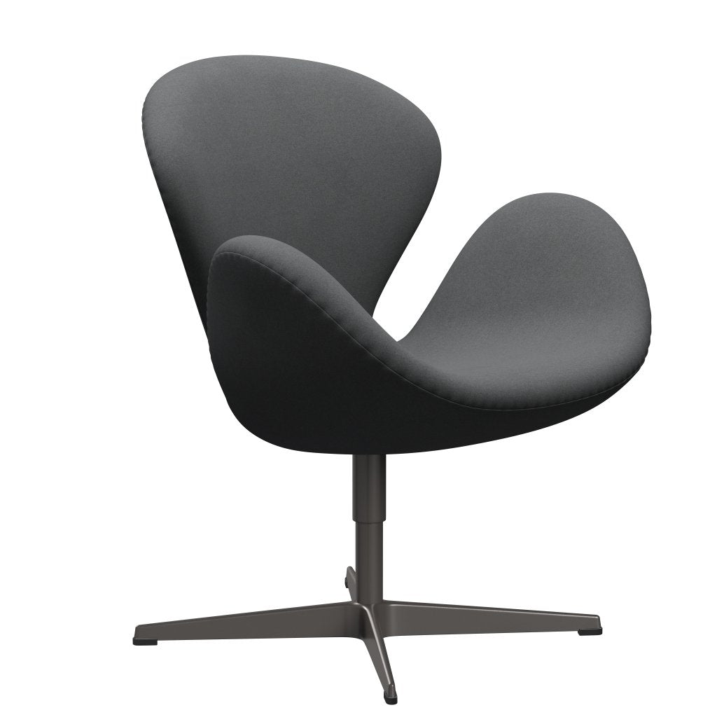Fritz Hansen Swan Lounge stoel, warm grafiet/divina donkergrijs
