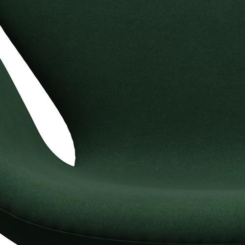Fritz Hansen Swan Lounge Chair, warmes Graphit/Divina Dark Green (876)