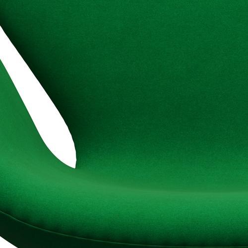 Fritz Hansen Chaise longue du cygne, graphite chaud / divina Green Green