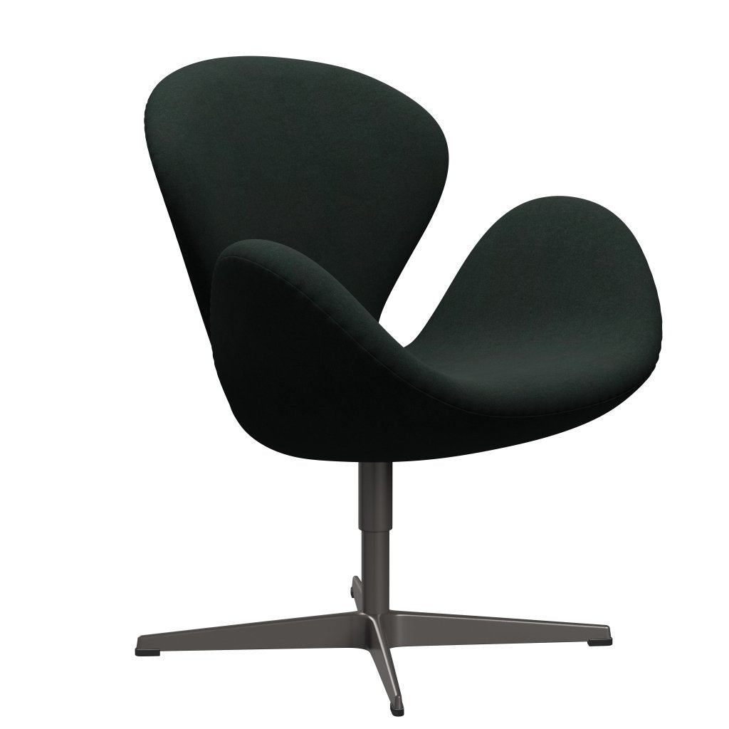 Fritz Hansen Swan Lounge Chair, warmes Graphit/Divina -Holzkohle