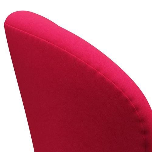 Fritz Hansen Chaise salon de cygne, graphite chaud / rouge à lèvres rose divina