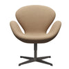 Fritz Hansen Swan Lounge Chair, warmes Graphit/Divina MD Cappuccino