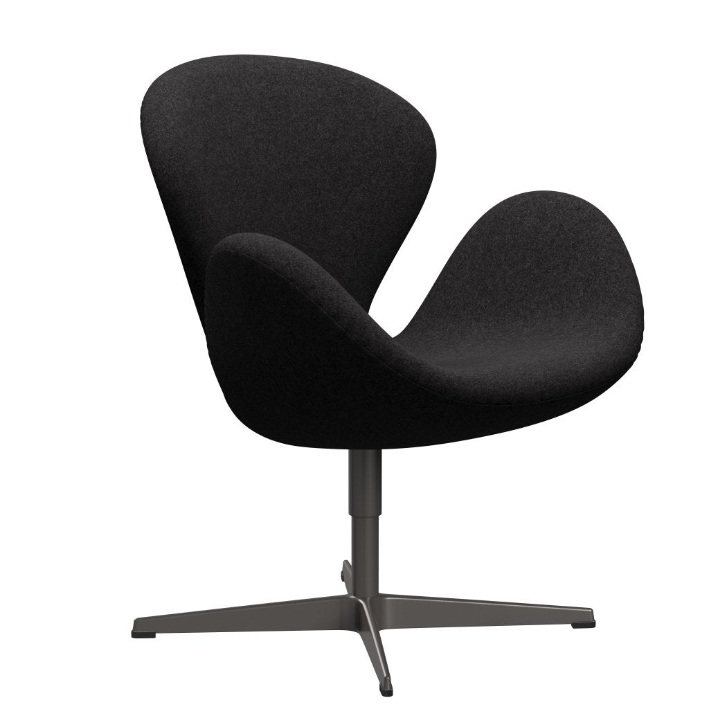 Fritz Hansen Swan Lounge stoel, warm grafiet/divina md donkergrijs