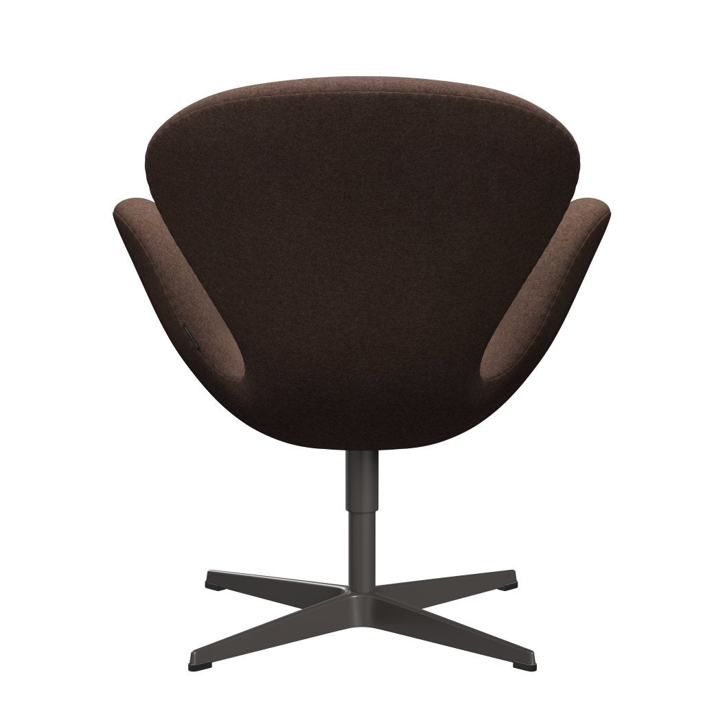 Fritz Hansen Swan Lounge Chair, Warm Graphite/Divina Md Hazelnut