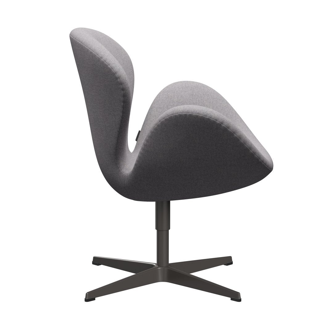 Fritz Hansen Swan Lounge stoel, warm grafiet/divina md koel lichtgrijs