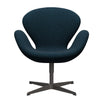 Fritz Hansen Swan Lounge Chair, Graphite chaud / Divina MD Etrol Dark