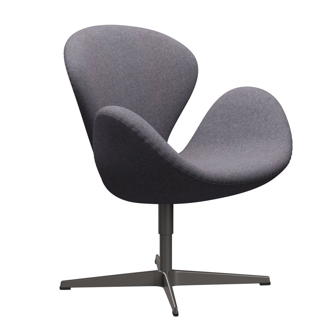 Fritz Hansen Swan Lounge stoel, warm grafiet/divina md delicaat blauw grijs