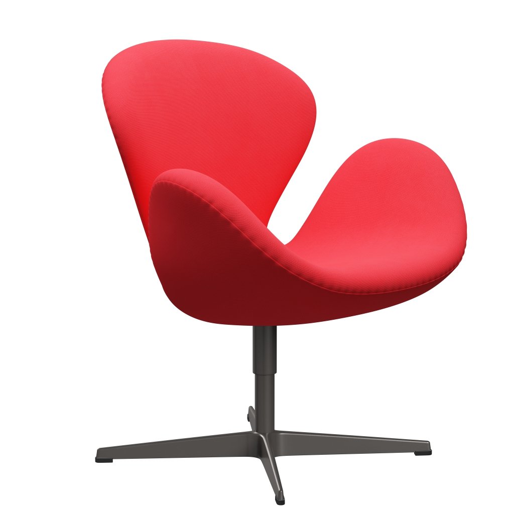 Fritz Hansen Swan Lounge -stoel, warme grafiet/roem roze