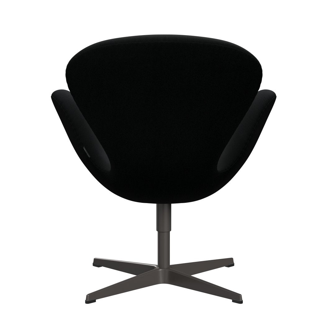 Fritz Hansen Swan Lounge -stoel, warme grafiet/roem zwart